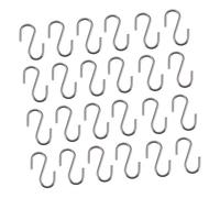 jojofuny 30Pcs Stainless Steel S Hooks Non-Skid Hanging Hooks for Chains Clothes Kitchen Utensils Wire S-Shaped Hangers for Easy Use in Home and Outdoor Settings