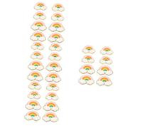 jojofuny 32 pcs Rainbow Embroidered Sewing Patches DIY Appliques for Clothes Durable Decorative Garment Badges for Clothing Bags Crafts Repair and Personalization