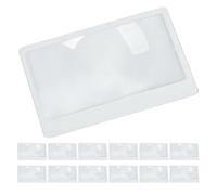 jojofuny 35pcs Credit Card Magnifier - 3x Page Magnifying Lens - 3.3x2.1" Fresnel Lens Ultra-Thin & Credit Card Size - Page Magnifier For Reading Small Prints
