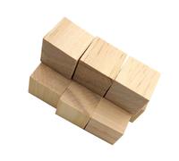 jojofuny 36pcs DIY Wooden Cube Blocks Unfinished Natural Pine Craft Cubes for Decorating Painting and Woodcraft Projects Small Solid Wood Blocks for Art and Home Display