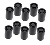 jojofuny 36pcs Film Box Small Film Canister Film Canisters Bobby Containers Film Canister White Lid Moving Film Container Film Holder Plastic Film Canister Holder or Black
