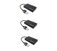 jojofuny 3pcs 4-port USB 3.0 Hub High-speed Portable Compact for PC Laptop Notebook Desktop USB Data Hub Port
