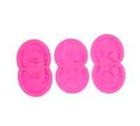 jojofuny 3pcs Animal Silicone Earring Molds for Resin Jewelry Making Moon Wolf Mermaid Tail Cat Pendant Casting Moulds with Hole Flexible Silicone for DIY Earrings Necklaces Keychains