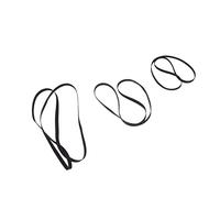 jojofuny 3pcs Black Turntable Belts Replacement for Record Player Phonograph Accessories 154mm, 201mm, 305mm Sizes Compatible for Belt-driven Vinyl Players and Recording Machines