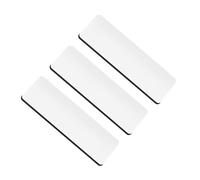 jojofuny 3pcs Blank DIY Pin-On Name Tags Small Name Badges Clip Removable Identification Labels for Work Conference and