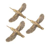 jojofuny 3pcs Brass Bird Bath Purification Disks Brass Bird Shape Bath Decor Disks for Outdoor Wildlife Observation Vintage Style Weatherproof Easy Installation Garden Patio Fountain