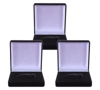 jojofuny 3pcs Commemorative Coin Storage Box Single Coin Case for Awards and Festivals