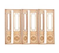 jojofuny 3pcs Dollhouse Door Mini Door Wooden Dollhouse Furniture Model For DIY Scene Doll Home Craft Doll House Fairy Garden Decoration