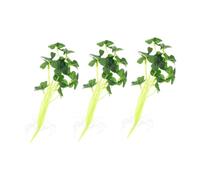 jojofuny 3pcs Faux Leaves Stems Artificial Green Leaf Decor for Home Table Decoration Suitable for Wedding and Room Display