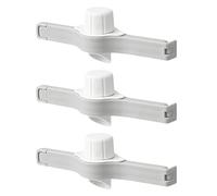 jojofuny 3pcs Fresh-Keeping Sealing Clips for Food Bag Caps Sealer Clips Nozzle Design for Bread Bags and Take Away Containers