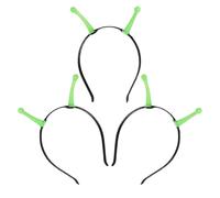 jojofuny 3pcs Glow the Dark Martian Antenna Headband, Plastic Material, Creative Versatile Accessory for Parties and Masquerade Events, Funny Cosplay Costume Headbands