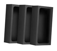 jojofuny 3pcs Graphite Crucible for Metal Melting Durable Casting Mold for Metal Easy to Install and Clean Furnace Accessory for Petroleum Industry