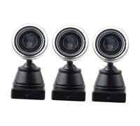 jojofuny 3pcs Green Train Signal Lights Model Railroad Layout Mini Landscape Spotlights for Sand Table and Dollhouse Scene Decor