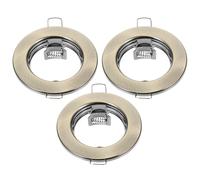 jojofuny 3pcs Iron Recessed Light Fixture Frames for Gu10 and Mr16 Bulbs, Space-Saving Design with Modern Sleek Style, for Ceiling Spotlight Installation and DIY Enthusiasts