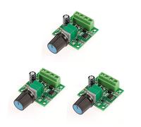 jojofuny 3pcs Low Voltage Pwm Motor Controller Speed Power Compact Design for Dc Motor Control Pcb Material for Projects and Model Applications