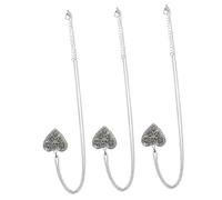 jojofuny 3PCS Luminous Heart Shape Pendant Necklace for DIY Hollow Out Oil Diffuser Holder for Giving and Creative Jewelry Making