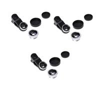 jojofuny 3pcs Mobile Phone Camera Lens Kit Wide Angle Macro Fisheye Clip for Smartphones Silver Professional Photography Accessory for Stunning Shots