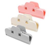 jojofuny 3Pcs Multi Use Diamond Drawing Clips Plastic Fixing Holders for Diamond Art Embroidery and Cross Stitch Bright Color Design for Easy Operation and Versatile Use