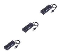 jojofuny 3pcs Port Usb Hub Multi-usb Splitter for Pc Laptop Desktop Extension Charger