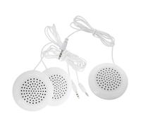 jojofuny 3pcs Portable Pillow Speaker Amplified Under Pillow Sleep Speaker with Mini Stereo Sound DIY Friendly Design for Phone CD White Compact for Home Office Travel