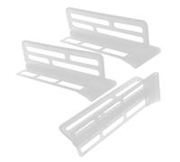 jojofuny 3pcs Refrigerator Divider Separator Side Simple Drink Divider for Fridge Separation Cuisine Wire Shelf Fridge Adjustable Universal Organiser Compartment Food White Plastic