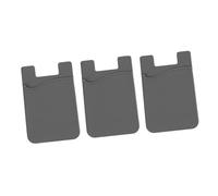 jojofuny 3pcs Silicone Cell Phone Card Holder Adhesive Wallet Fashion Phone Holder Case Stick Cell Pouch Travel Essential