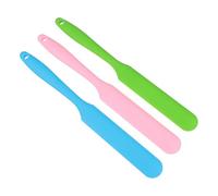 jojofuny 3PCS Silicone Wax Sticks Applicator Set, Non-Stick Wax Spatulas for Hair Removal, Multi-Color Body Waxing Sticks Suitable for Spa and Home Use