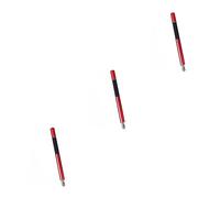 jojofuny 3pcs Stylus Pen Disc Fiber Tip for Touch Screen Devices Durable Capacitive Touchscreen Pen for Tablets Smartphones Red for Drawing Note-taking