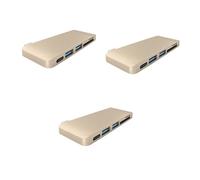 jojofuny 3pcs Type-c USB Combo Hub Adapter for Charging and Data Sync USB Type C Hub Fast Charging Capability for Laptops and Tablets