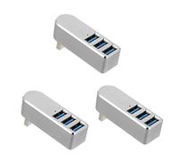 jojofuny 3pcs Usb Hub for Phone and Computer Usb Hub Ports Portable Multi-port Rotatable for Keyboard Mouse Sound Camera Hard Drive Case