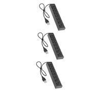jojofuny 3pcs Usb Hub Port Usb Expansion Adapter Led Indicator for Laptop Desktop and Printer Portable