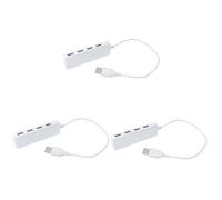 jojofuny 3pcs Usb Port Hub Extender Adapter Multi Device Charger Adapter Usb Hub Converter for Laptop Pc