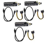 jojofuny 3sets Pcie Graphics Card for Laptop External Gpu Pcie Mining Graphics Card Extension for Computer Supply