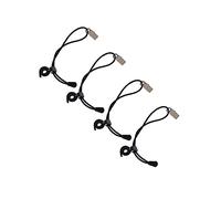 jojofuny 4 Pcs Black Nylon Backdrop Clips for Hanging Clothes and Photos, Sturdy Adjustable Ratchet Clamps with Contemporary Design for Multiple Scenes