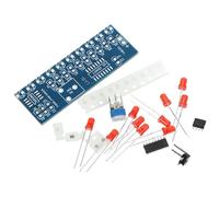 jojofuny 4 Sets DIY Water Flowing Light Solder Practice Training Kit with Ne555+cd4017 Electronic Components, Unassembled Soldering Accessories for Electronics Teaching and Skill