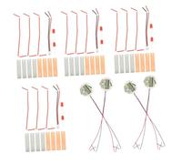 jojofuny 4 Sets Fruit Battery Experiment Stem Science Kit Potato Experiment Battery Light Diode Science Kit Metal