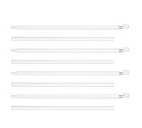 jojofuny 4 Sets PP Plastic Window Blind Wand Replacement with Hook Modular Splicing Vertical Curtain Opener Rods for Efficient Smooth Tilt Control Compatible Vertical Blinds Accessories