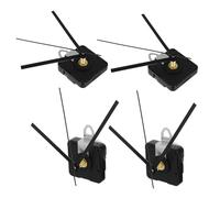 jojofuny 4 Sets Silent Long Shaft Quartz Clock Movement Kit with Hands Precise Sweep Second Mechanism for DIY Wall Clock Repair and Replacement Durable Silent Operation for Bedroom Office