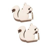 jojofuny 40 pcs Unfinished Wooden Squirrel Shapes for Crafts Blank Wood Slices DIY Painting Graffiti Accessory for Christmas Wedding Birthday Party Decorations