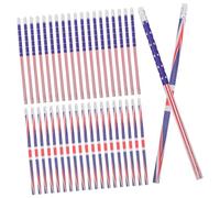 jojofuny 40pcs American and British Flag Pencils with Erasers Smooth Writing Hb Pencils for Students and Teachers Patriotic School Supplies Goodie Bag Stuffers and Office Stationery