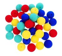jojofuny 40pcs Clown Nose: Assorted Color Sponge Foam Clown Nose for Carnival Halloween Christmas Cosplay Costume Supplies