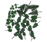 jojofuny 40pcs Miniature Model Trees for Diorama Landscape Realistic Plastic Craft Trees for Train Railways Sand Table Scenery Decoration Versatile Small-scale Forest Models