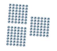 jojofuny 450 Pcs Blue Evil Eye Dome Charms for Jewelry Making Smooth DIY Beads for Bracelets Necklaces Earrings Craft Accessories