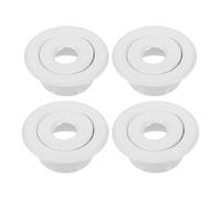 jojofuny 4pcs 24mm White Fire Sprinkler Escutcheon Cover Plates for Concealed Ceiling Sprinkler Heads - Flush Mount Head Trim Rings for Residential and Commercial Fire Protection