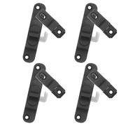 jojofuny 4pcs Aluminum Alloy Sliding Window Lock with Easy Operation and Anti-Animal Entry Function, Black Window Limit Lock for Bedrooms and Kitchens, Patio Security Latch for Sliding