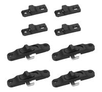 jojofuny 4pcs Aluminum Alloy Window Limiter Lock with Sliding Support Safety Anti-Pinch Security Restrictor for Ventilation Control and Patio Protection
