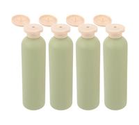 jojofuny 4pcs Avocado Green Plastic Refillable Travel Bottles Empty Plastic Squeeze Bottles for Shampoo Gel for Shower Gel and Toiletry Travel