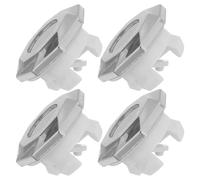 jojofuny 4pcs Bathroom Sink Overflow Hole Covers Basin Trim Caps Replacement for Kitchen and Washbasin Quick-Install Decorative Silver Overflow Plug with Wear-Resistant Shine