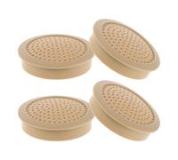 jojofuny 4pcs Beige Car Speaker Grill Mesh Covers 2-inch round Audio Speaker Protector Grilles for Car Subwoofer and Home Audio Dust Guard