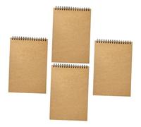 jojofuny 4pcs Coil Notebooks Set Top Flip Spiral Notepad for Office School Daily Writing Lined Pages for Creative Ideas Sketching Practical Design for Students Professionals